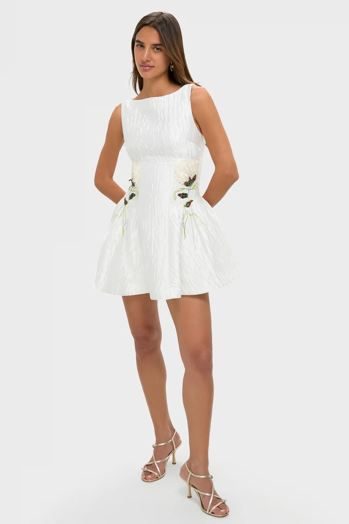 White Calilly Mini Dress - Image 6