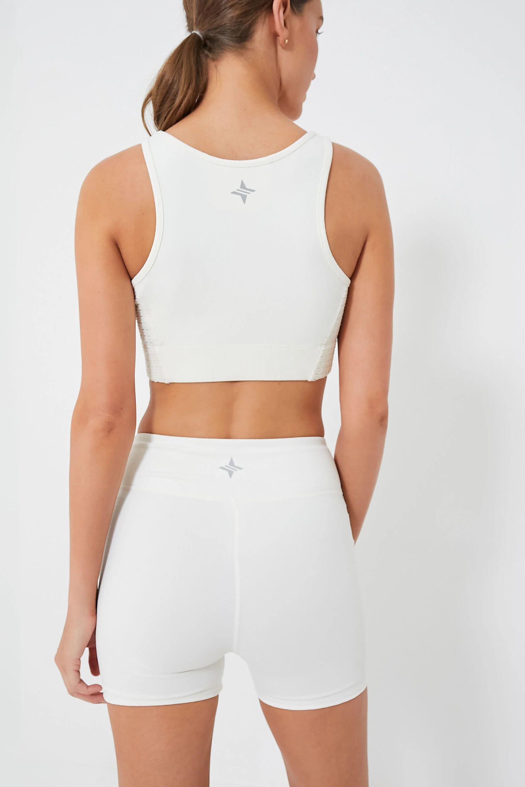 White Cane Jean Sports Bra - Image 4