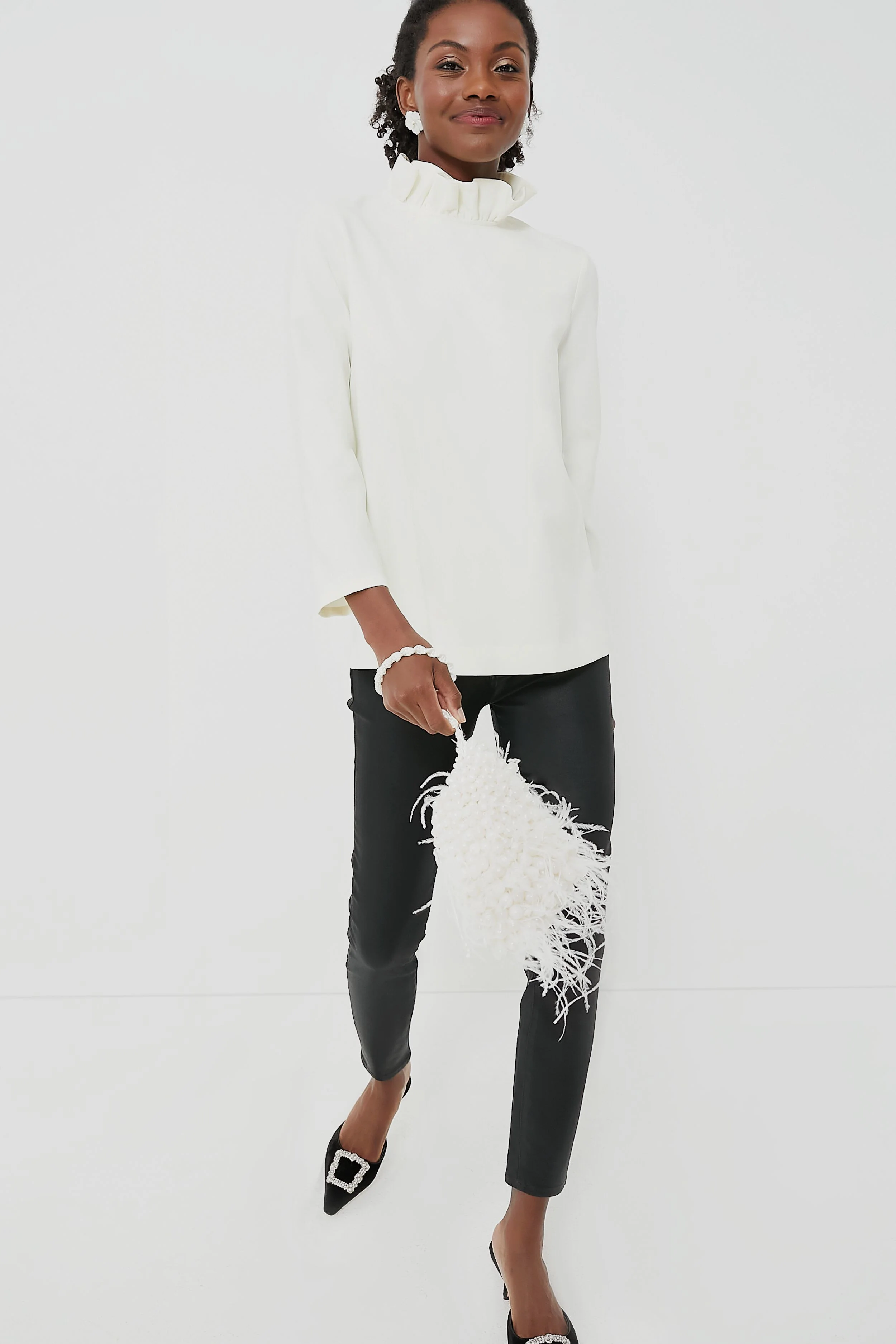 White Faye Blouse - Image 3