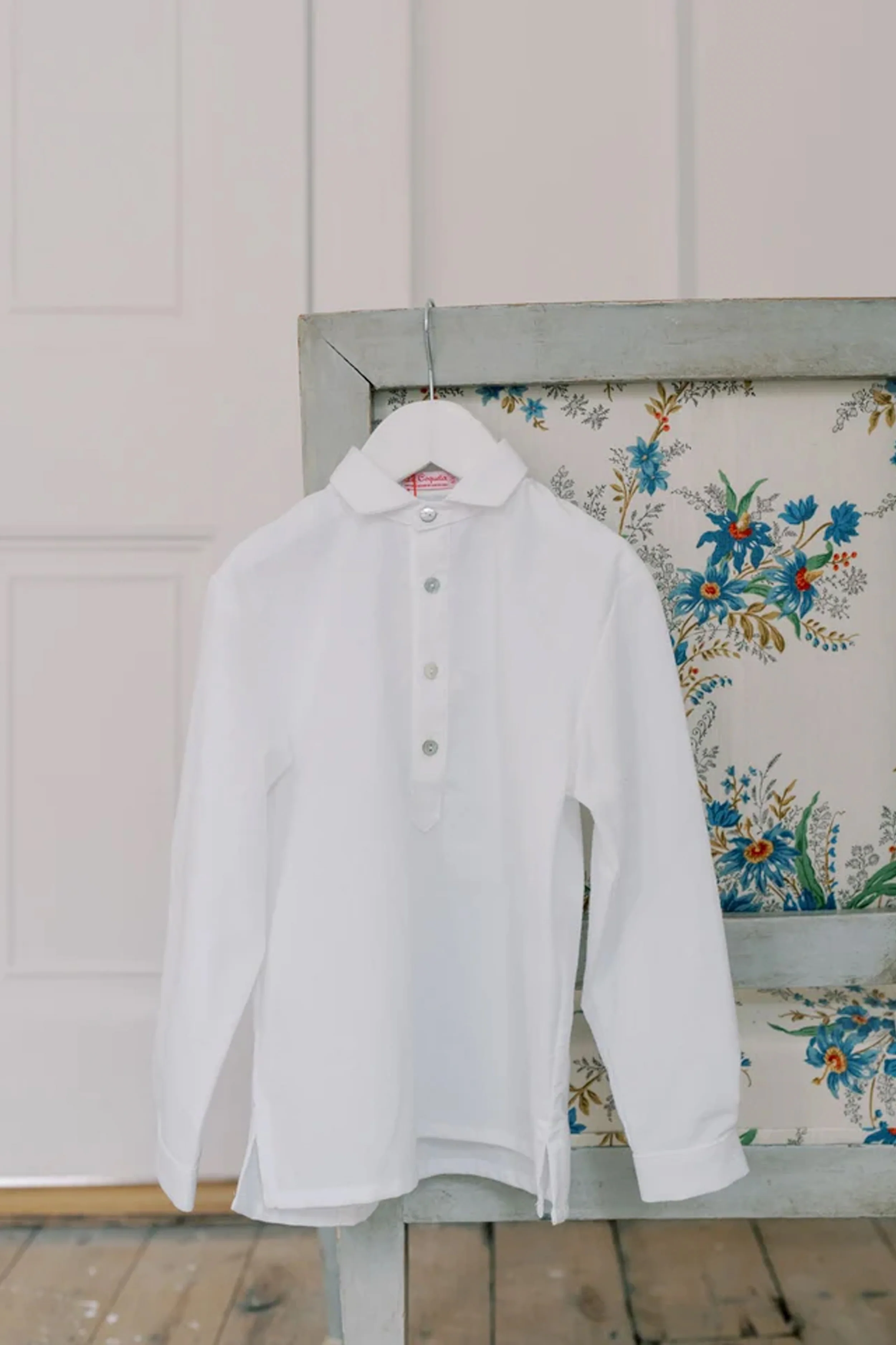 White Gingham Miguel Long Sleeve Shirt - Image 2