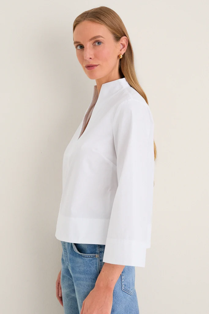 White Long Sleeve Celeste Top - Image 3