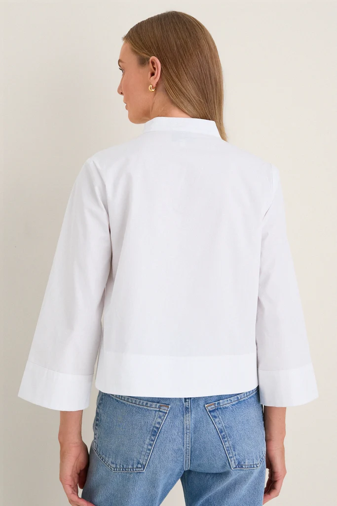 White Long Sleeve Celeste Top - Image 4