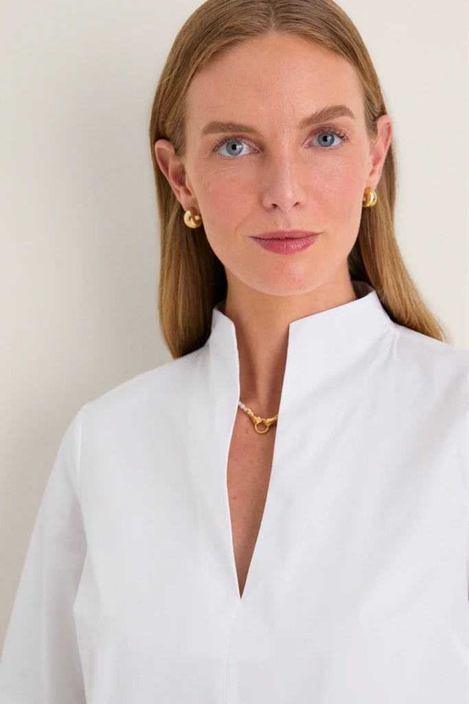 White Long Sleeve Celeste Top - Image 5