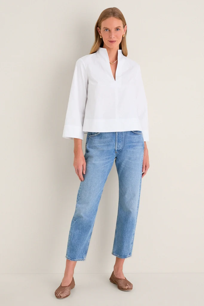 White Long Sleeve Celeste Top - Image 6