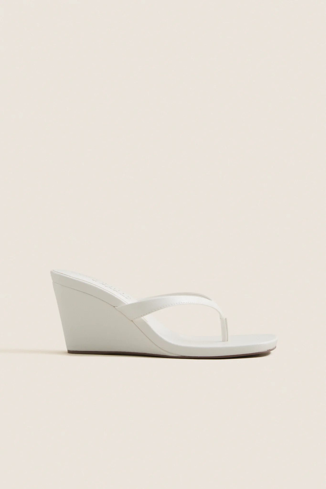 White Murphy Wedge Sandals - Image 4