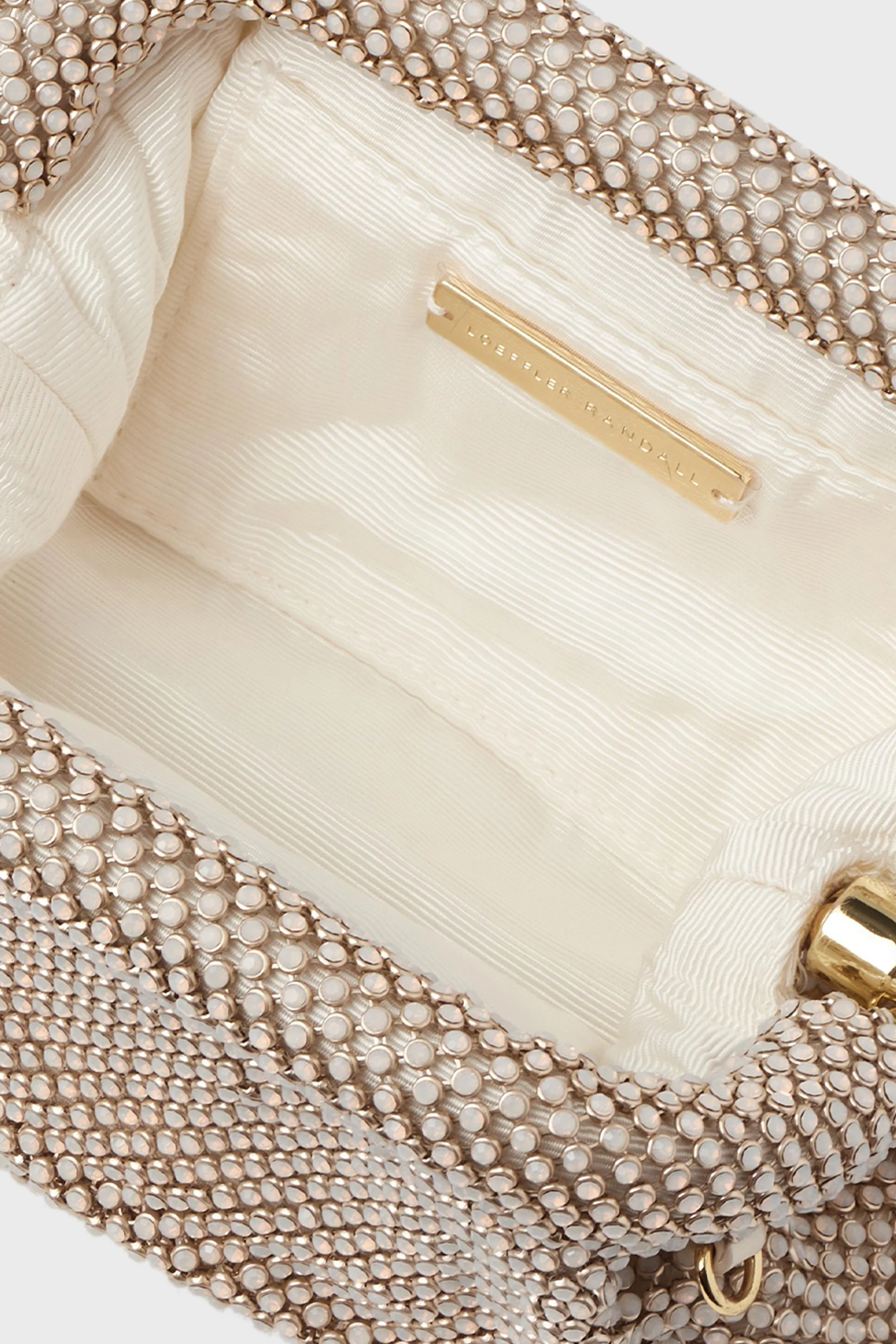 White Opal Diamante Doris Micro Clutch - Image 6