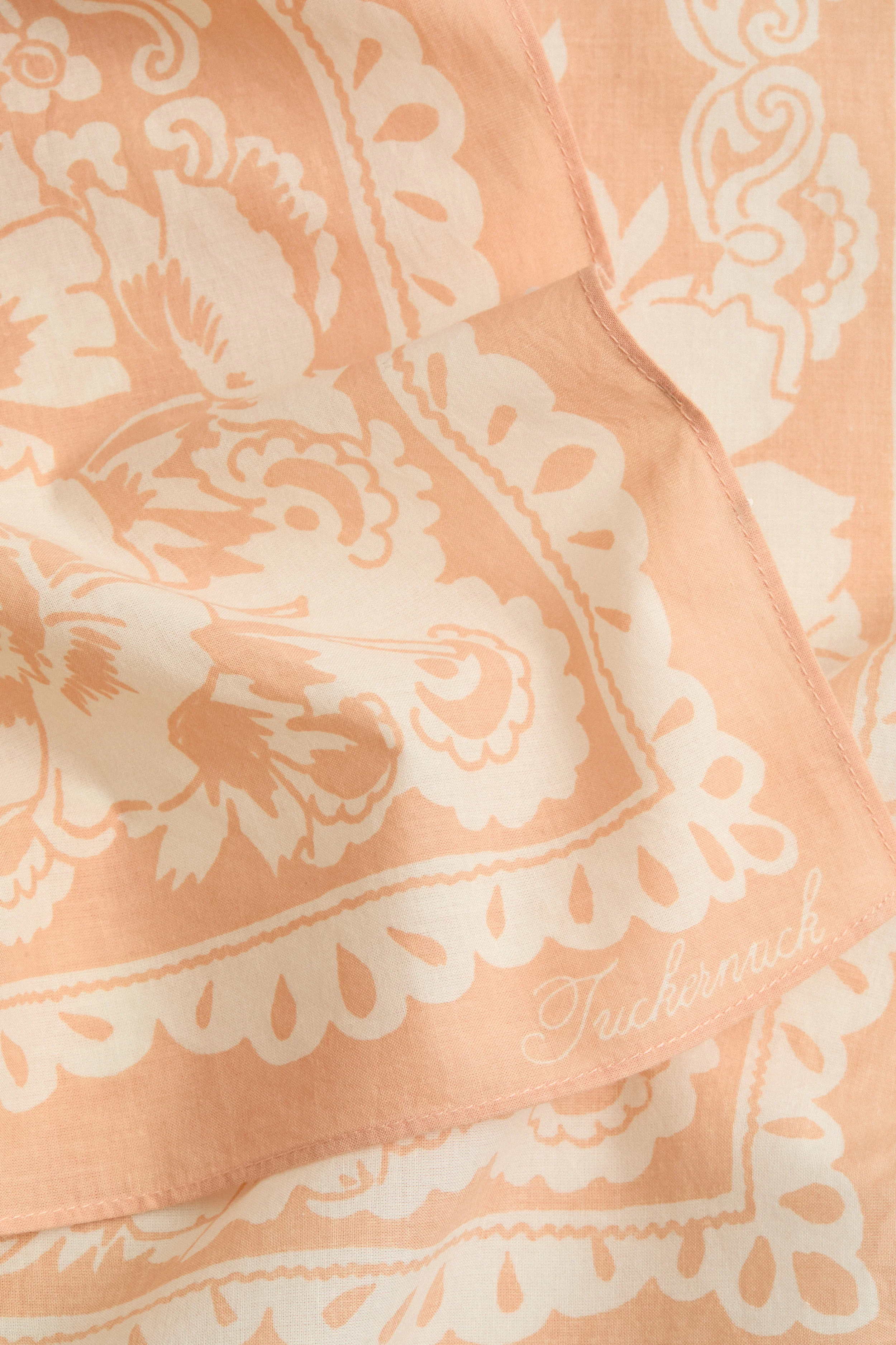 White Peach Tropical Punch Cotton Scarf - Image 5