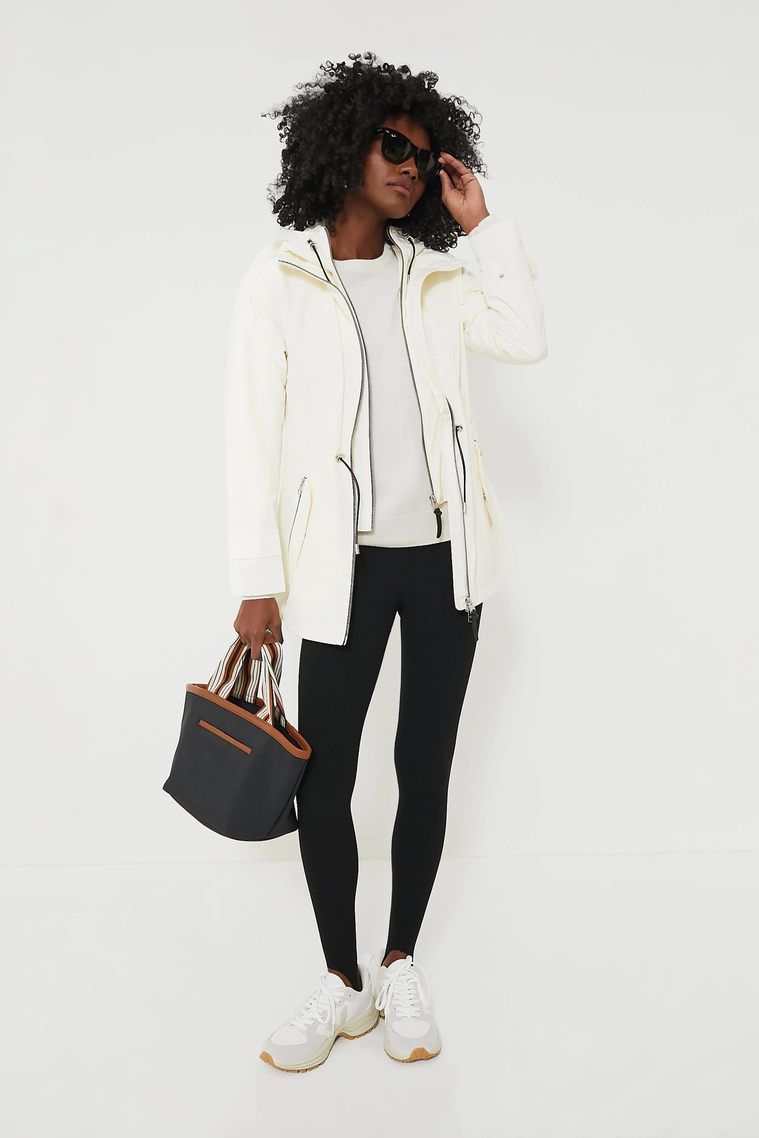 White Pierre Natural Venturi Sneakers - Image 4