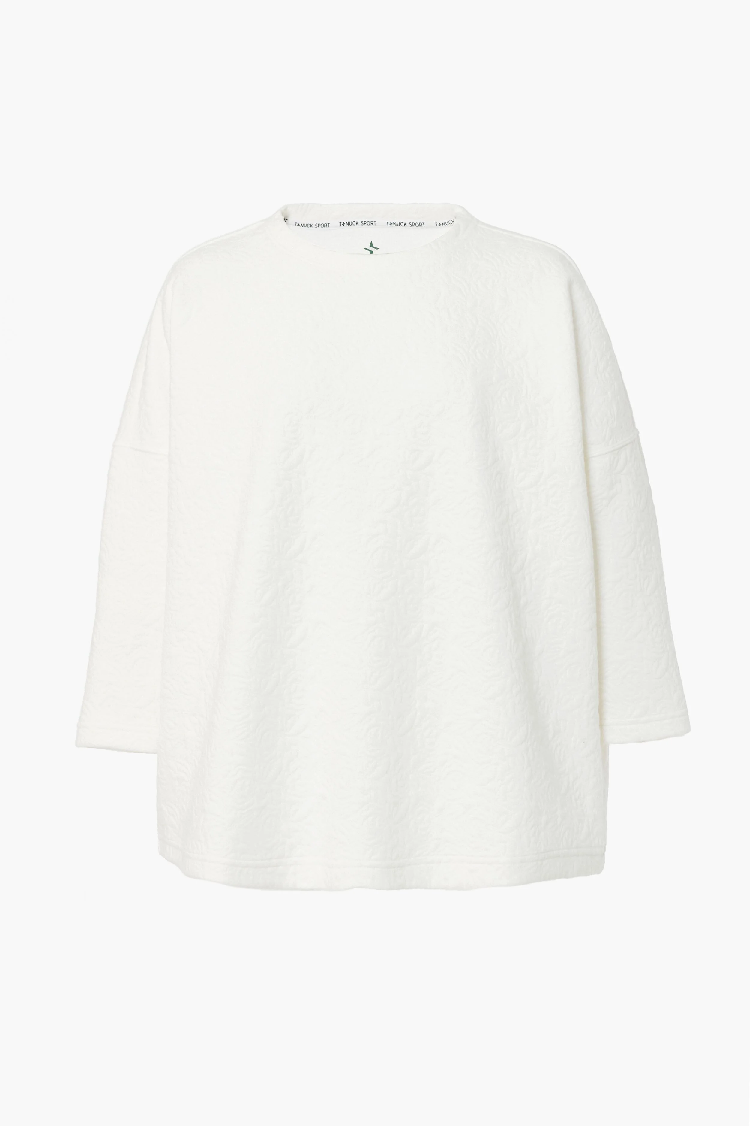 White Quilted Paisley Ally Swing Sweatshirt - Image 8
