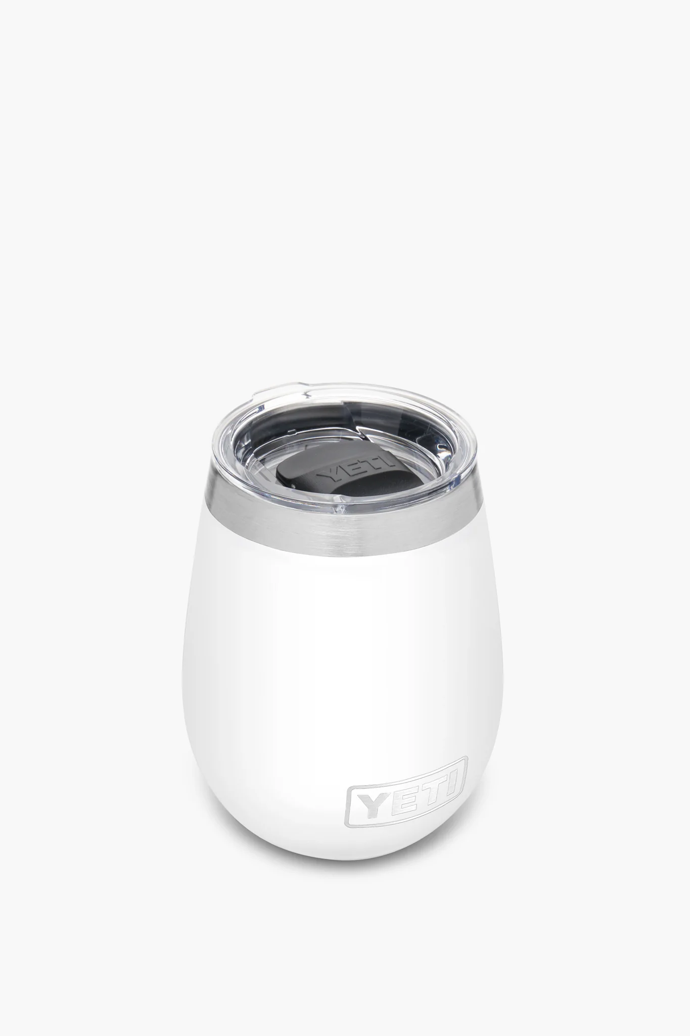 White Rambler 10oz Wine Tumbler With Magslider Lid - Image 4