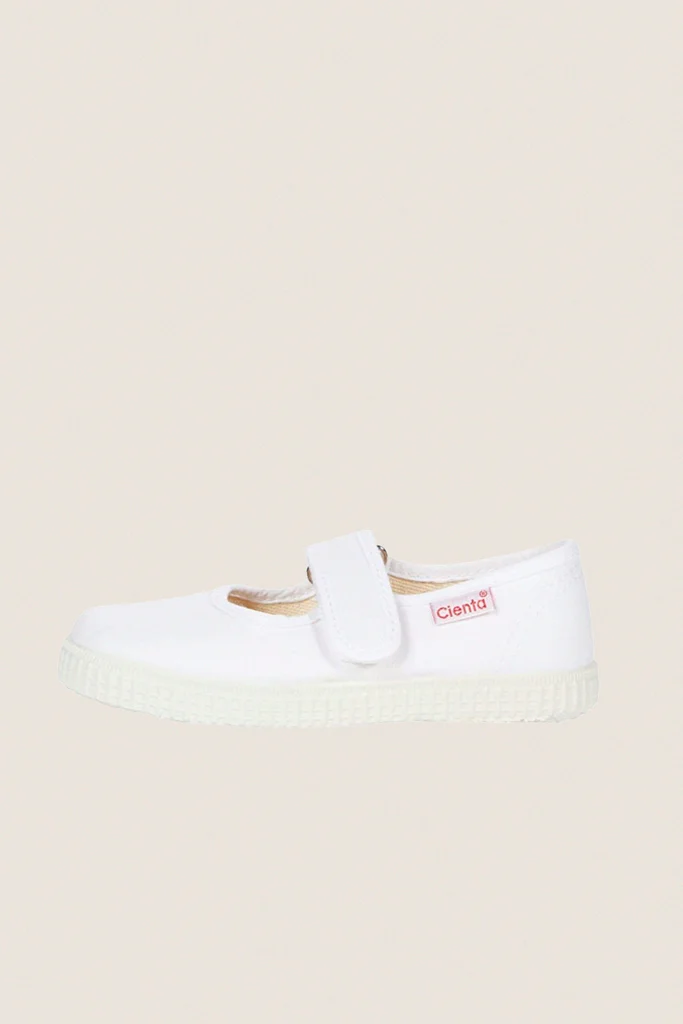 White Velcro Mary Janes - Image 2