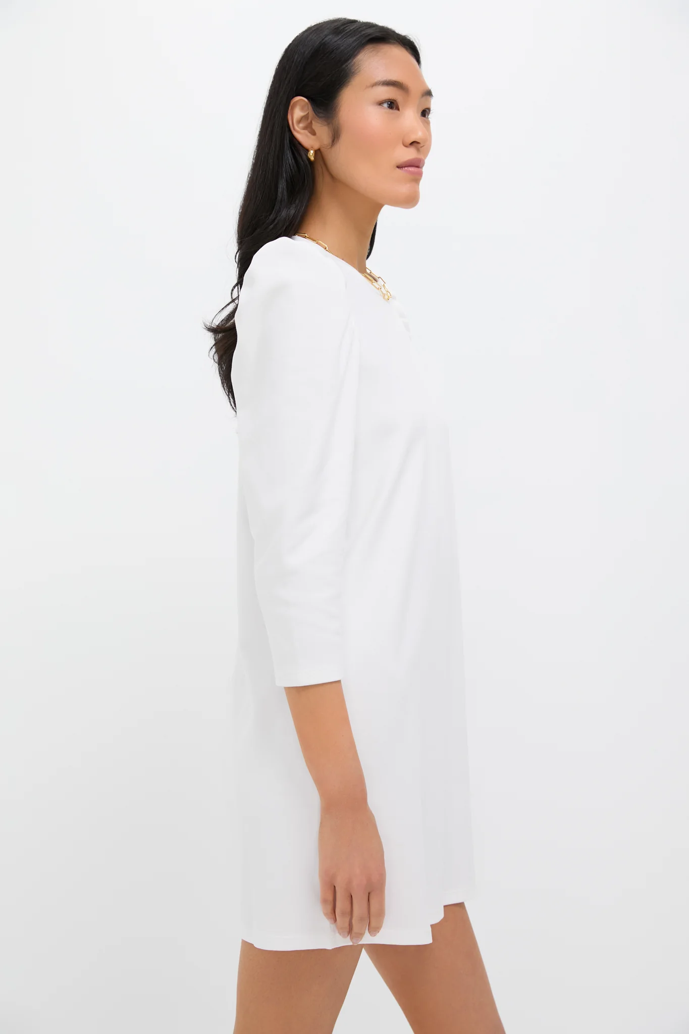 White Vesty Mini Dress - Image 3