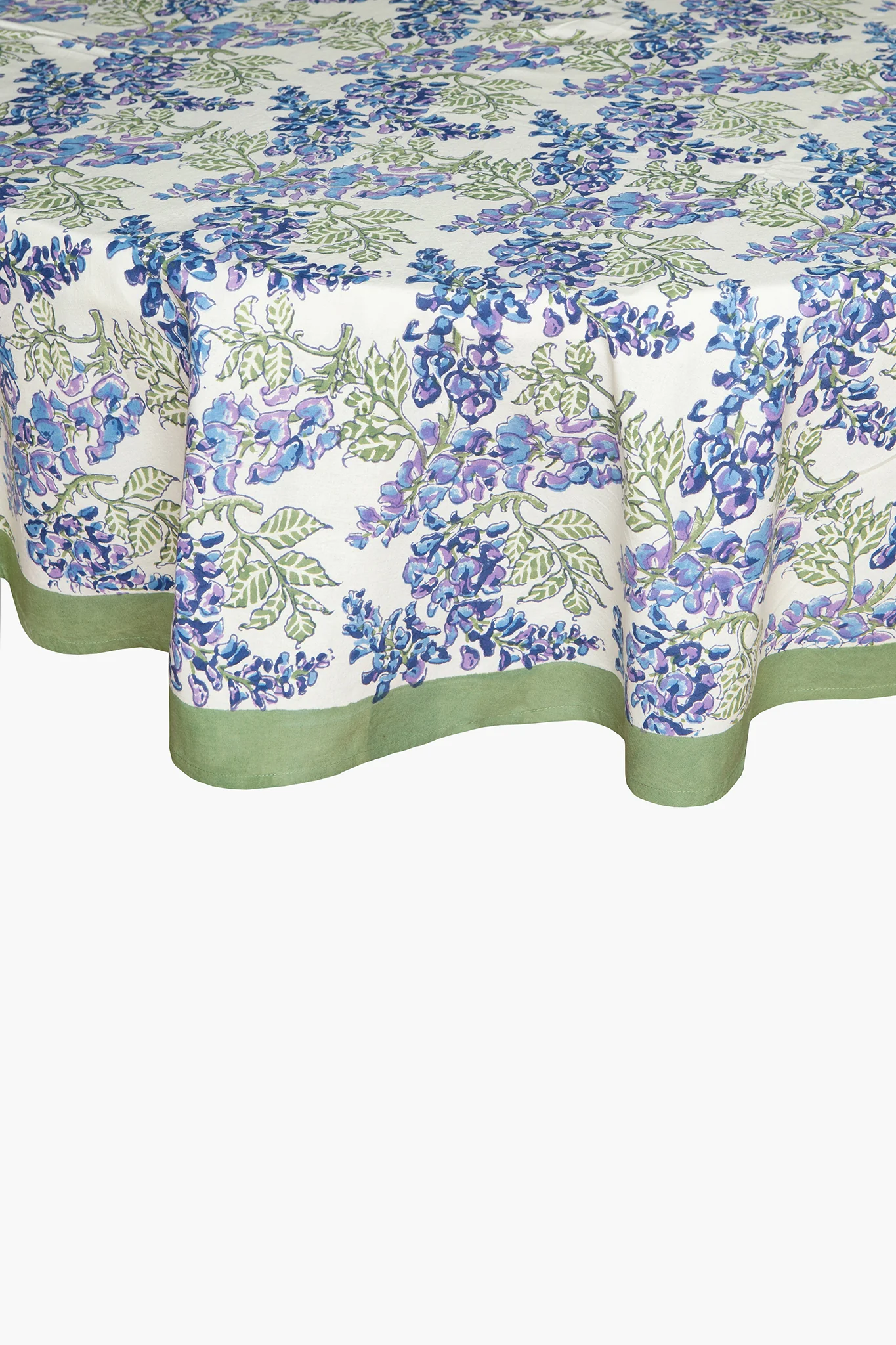 Wisteria Green and Blue French Tablecloth - Image 2