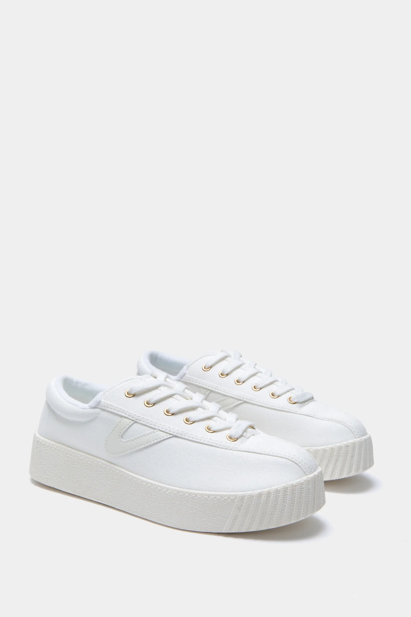 White Nylite Bold Plus Canvas Sneakers - Image 5