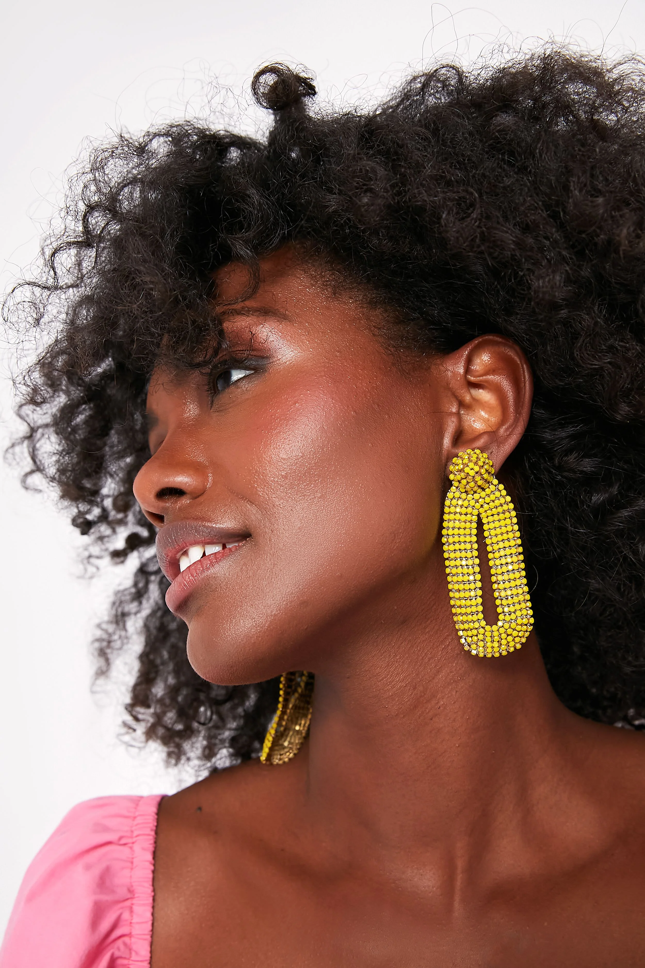 Yellow Bianca Earrings - Image 2