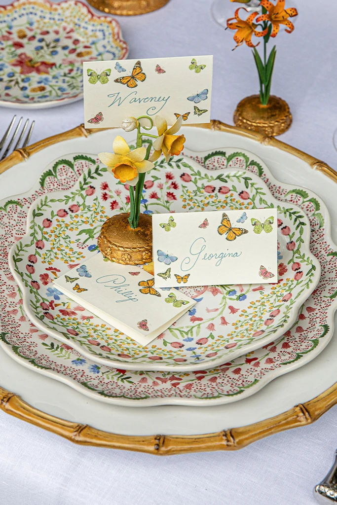 Yellow Meadow Walk Daffodil Place Card Holder - Image 5