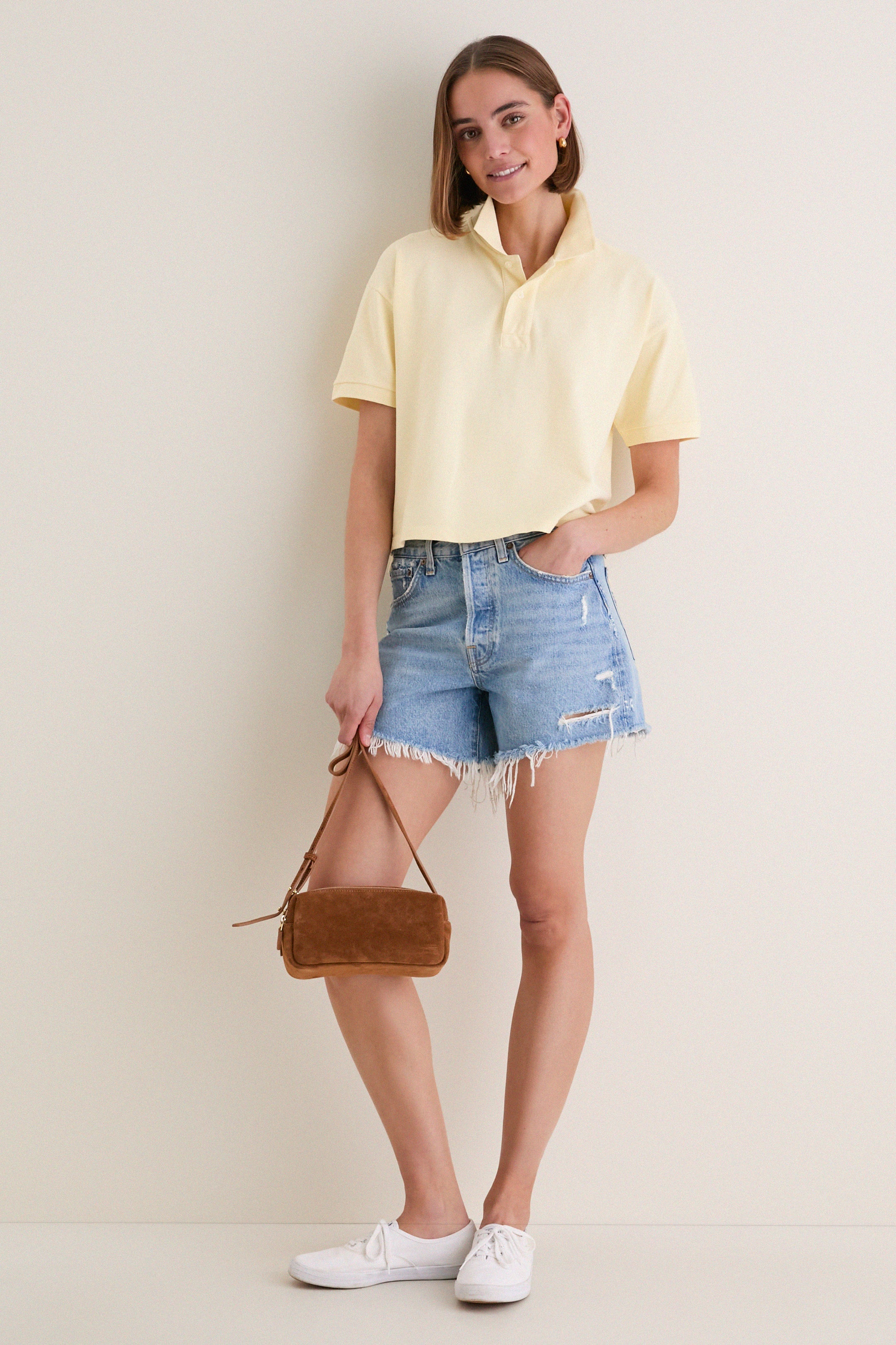 Yellow Pique Holmes Boyfriend Polo - Image 2