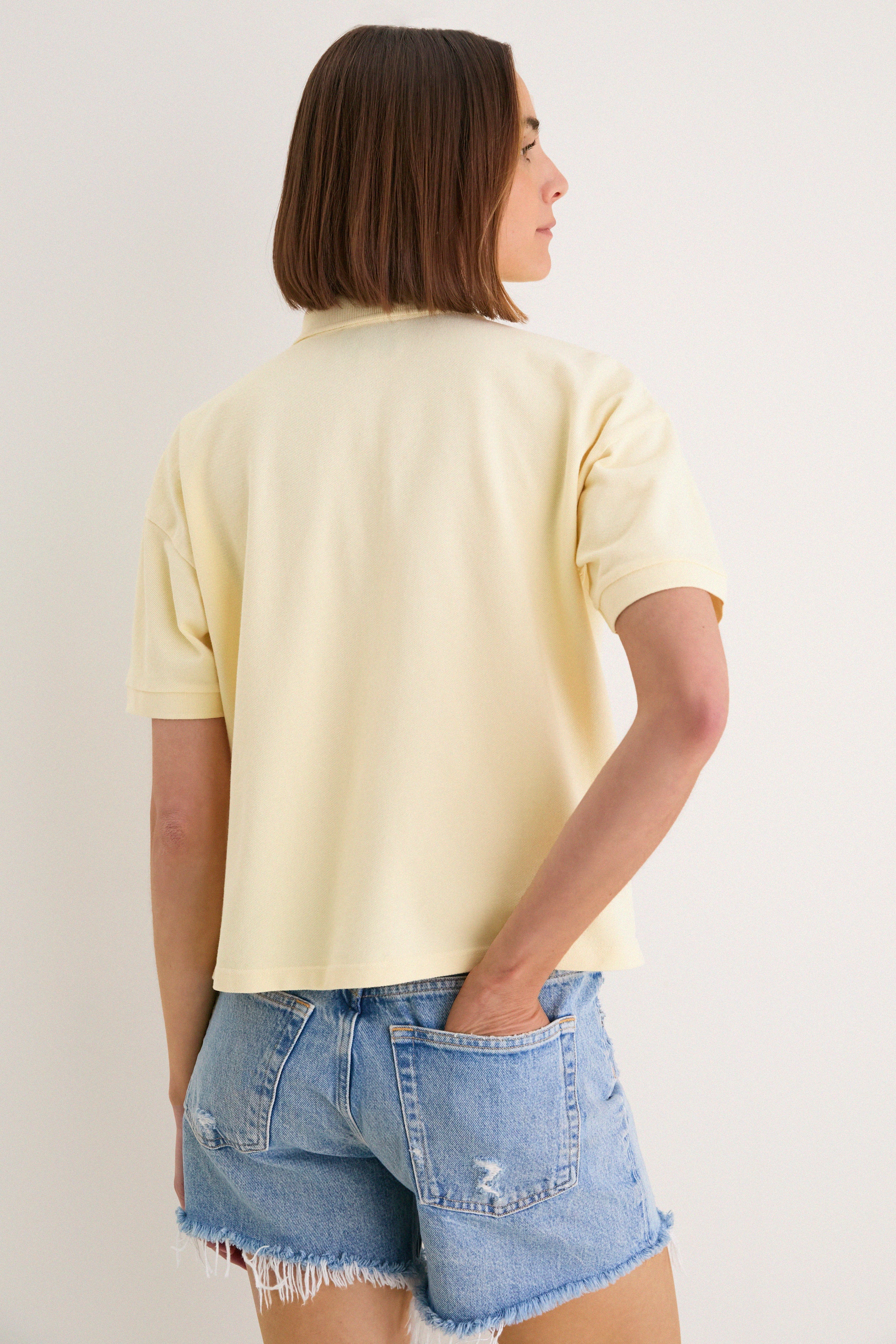 Yellow Pique Holmes Boyfriend Polo - Image 4